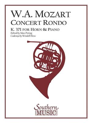 Wolfgang Amadeus Mozart: Concert Rondo, K371 (In-F): (Arr. Hoss): Horn Solo