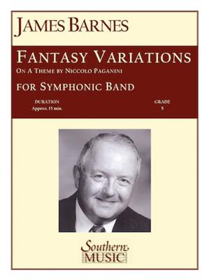 James Barnes: Fantasy Variations On A Theme Of Paganini: Blasorchester