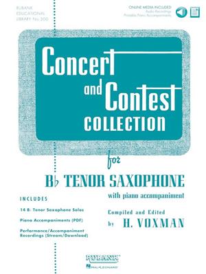 Concert and Contest Collection for Tenor Sax: (Arr. Himie Voxman): Tenorsaxophon