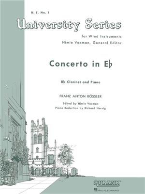 Franz Anton Rösler Rosetti: Concerto in E Flat: (Arr. Himie Voxman): Klarinette mit Begleitung