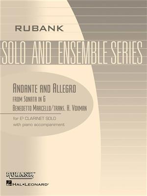 Benedetto Marcello: Andante and Allegro ( From Sonata in G ): (Arr. Himie Voxman): Klarinette Solo