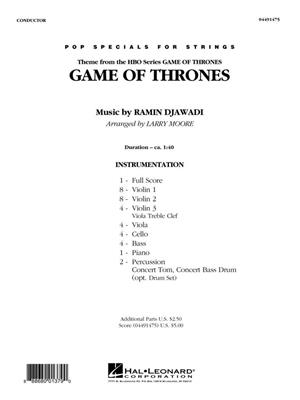 Ramin Djawadi: Game Of Thrones ( Theme ): (Arr. Larry Moore): Streichensemble