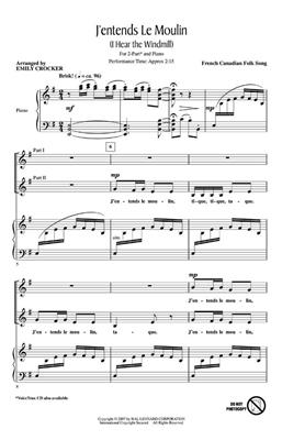 J'entends le moulin: (Arr. Emily Crocker): Frauenchor mit Klavier/Orgel