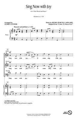 Henry Purcell: Sing Now with Joy: (Arr. Audrey Snyder): Gemischter Chor mit Begleitung