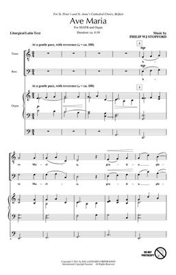 Philip W. J. Stopford: Ave Maria: Gemischter Chor mit Klavier/Orgel