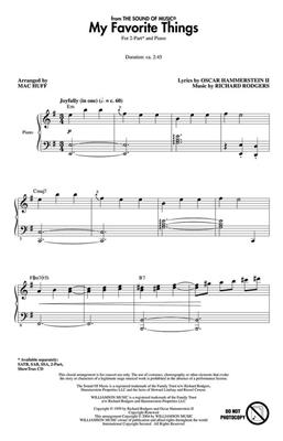Oscar Hammerstein II: My Favorite Things: (Arr. Mac Huff): Frauenchor mit Klavier/Orgel