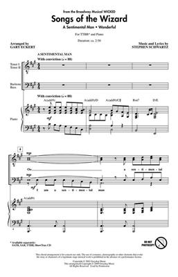 Stephen Schwartz: Songs of the Wizard: (Arr. Gary Eckert): Männerchor mit Klavier/Orgel
