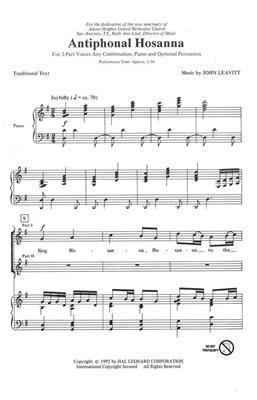 Antiphonal Hosanna: Frauenchor mit Begleitung