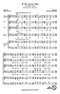 Philip W. J. Stopford: If Ye Love Me: Gemischter Chor mit Begleitung