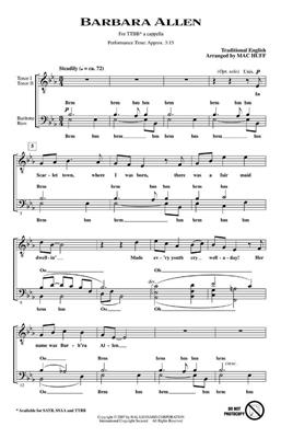 Traditional: Barbara Allen: (Arr. Mac Huff): Männerchor A cappella