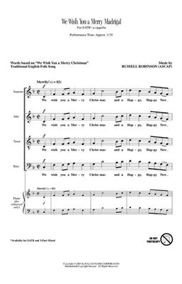 Russell L. Robinson: We Wish You a Merry Madrigal: Gemischter Chor A cappella