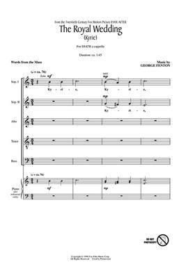 George Fenton: The Royal Wedding: Gemischter Chor A cappella