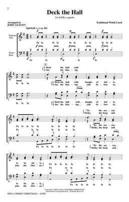 Sing a Merry Christmas!: (Arr. John Leavitt): Gemischter Chor A cappella