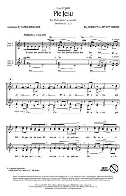 Andrew Lloyd Webber: Pie Jesu: (Arr. Mark Brymer): Frauenchor A cappella