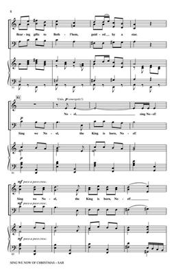 Traditional: Sing We Now Of Christmas: (Arr. John Leavitt): Gemischter Chor mit Klavier/Orgel