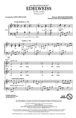 Oscar Hammerstein II: Edelweiss (from The Sound of Music): (Arr. Linda Spevacek): Frauenchor mit Begleitung