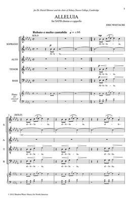 Eric Whitacre: Alleluia: Gemischter Chor A cappella