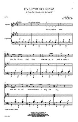 John Gardner: Everybody Sing: (Arr. John Gardner): Gemischter Chor mit Klavier/Orgel