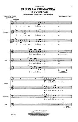 William Hawley: Io Son La Primavera: (Arr. William Hawley): Gemischter Chor A cappella