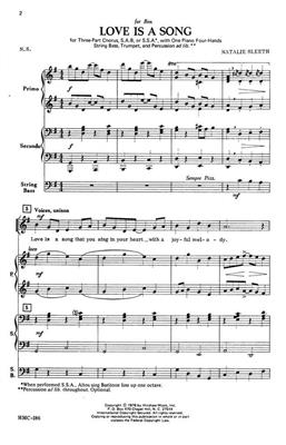 Natalie Sleeth: Love Is A Song: (Arr. Natalie Sleeth): Gemischter Chor mit Klavier/Orgel