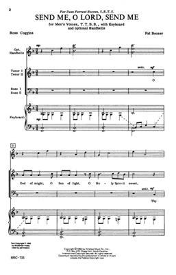Pat Boozer: Send Me, O Lord, Send Me: (Arr. Pat Boozer): Männerchor mit Klavier/Orgel