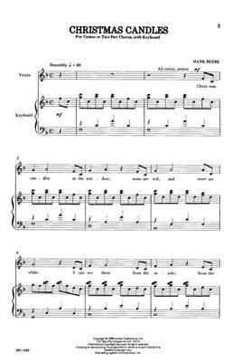 Hank Beebe: Christmas Candles: (Arr. Hank Beebe): Gemischter Chor mit Klavier/Orgel