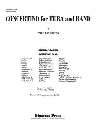 Frank Bencriscutto: Concertino for Tuba and Band: Blasorchester mit Solo