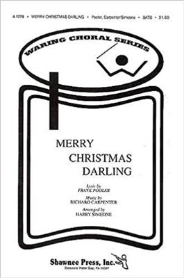 Frank Pooler: Merry Christmas, Darling: (Arr. Harry Simeone): Gemischter Chor mit Begleitung
