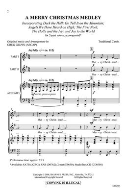 Greg Gilpin: A Merry Christmas Medley: Frauenchor mit Begleitung