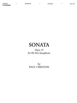 Paul Creston: Sonata Op. 19: Altsaxophon