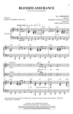 Blessed Assurance: (Arr. Kirby Shaw): Gemischter Chor mit Begleitung