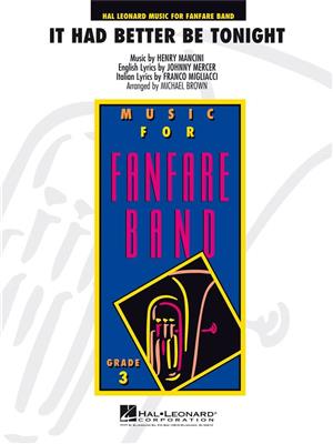 Henry Mancini: It Had Better Be Tonight - Brass Band Full Score: (Arr. Michael Brown): Fanfarenorchester