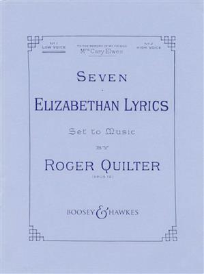 Elizabethan Songs(7) Op.12: Gesang mit Klavier