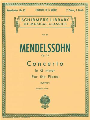 Felix Mendelssohn Bartholdy: Concerto No. 1 in G Minor, Op. 25: Klavier vierhändig