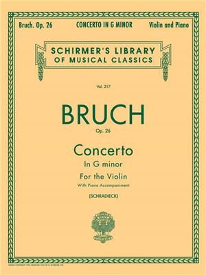 Max Bruch: Concerto in G Minor, Op. 26: Violine mit Begleitung