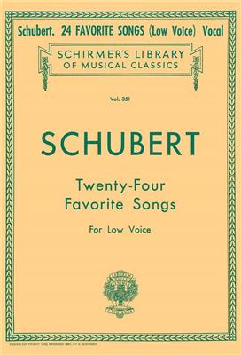 Franz Schubert: 24 Favorite Songs: Gesang mit Klavier