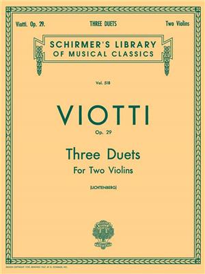 Giovanni Battista Viotti: 3 Duets, Op. 29: Violin Duett
