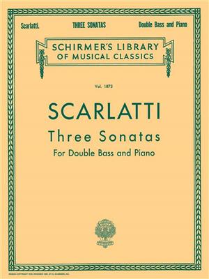 Antonio Scarlatti: Three Sonatas: Kontrabass mit Begleitung
