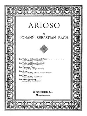 Johann Sebastian Bach: Arioso: Violine mit Begleitung