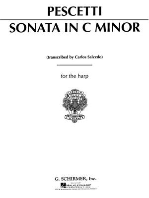 Giovanni Battista Pescetti: Sonata In C Minor For The Harp: Harfe Solo