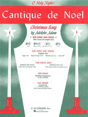 Adolphe Charles Adam: Cantique de Noel (O Holy Night): Gesang mit Klavier