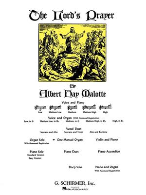 Albert Hay Malotte: Lord's Prayer: Orgel