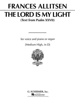 Frances Allitsen: The Lord Is My Light: Gesang mit Klavier