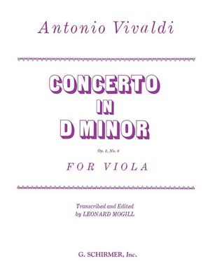 Antonio Vivaldi: Concerto d-minor Op.3 No.6 Viola-Piano: Orchester mit Solo