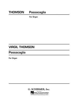 Virgil Thomson: Passacaglia: Orgel