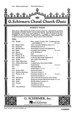 Albert Hay Malotte: The Lord's Prayer: Frauenchor mit Klavier/Orgel