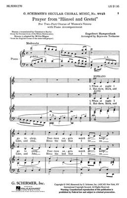 Engelbert Humperdinck: Prayer From Hansel And Gretel: (Arr. B Treharne): Gesang mit Klavier