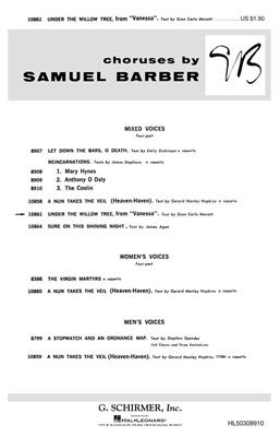 Samuel Barber: Under the Willow Tree (from Vanessa): Gemischter Chor mit Klavier/Orgel