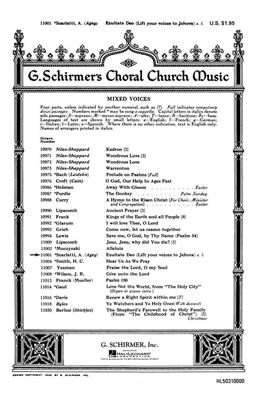 Alessandro Scarlatti: Exultate Deo (Life Your Voices to Jehovah): (Arr. C Agey): Gemischter Chor mit Begleitung
