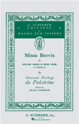 Giovanni Pierluigi da Palestrina: Missa Brevis in F: (Arr. F Damrosch): Gemischter Chor mit Begleitung